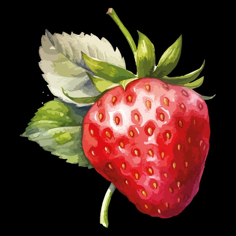 Fraîcheur de l’aquarelle fraise