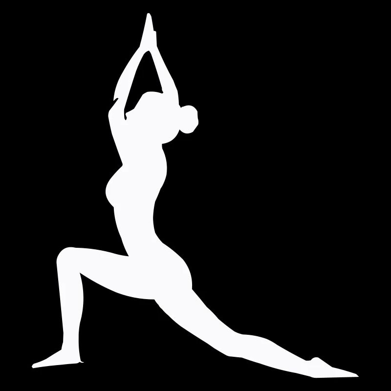 Posture de yoga Silhouette Équilibre de la force