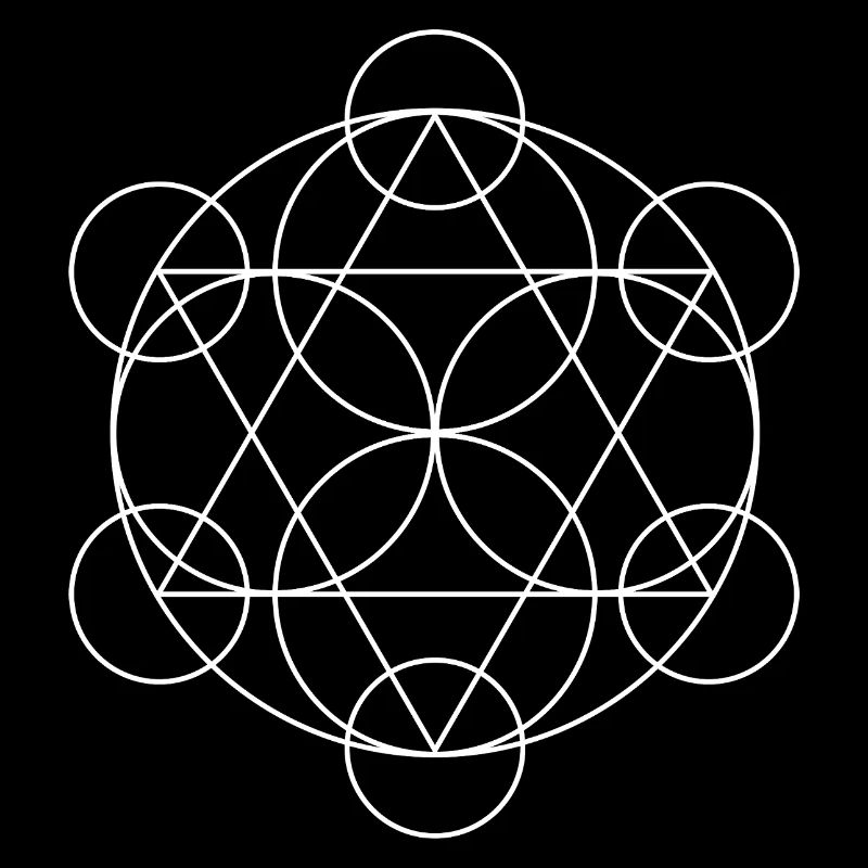 Mandala géométrique du Cube de Metatron