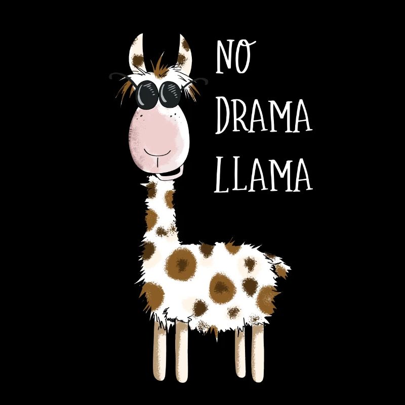 No Drama Llama - Lama Mit Sonnenbrille - Fun Comic
