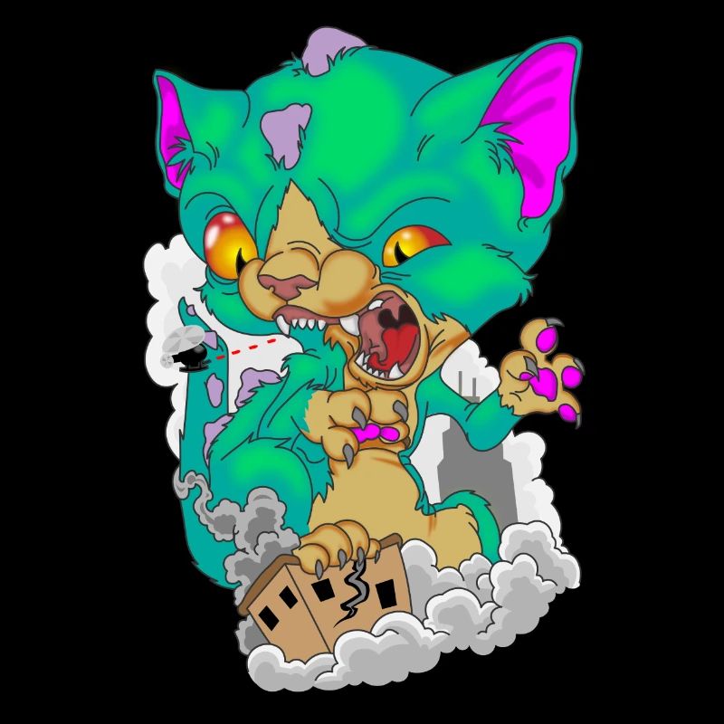 Katze Kitten Monster Cat