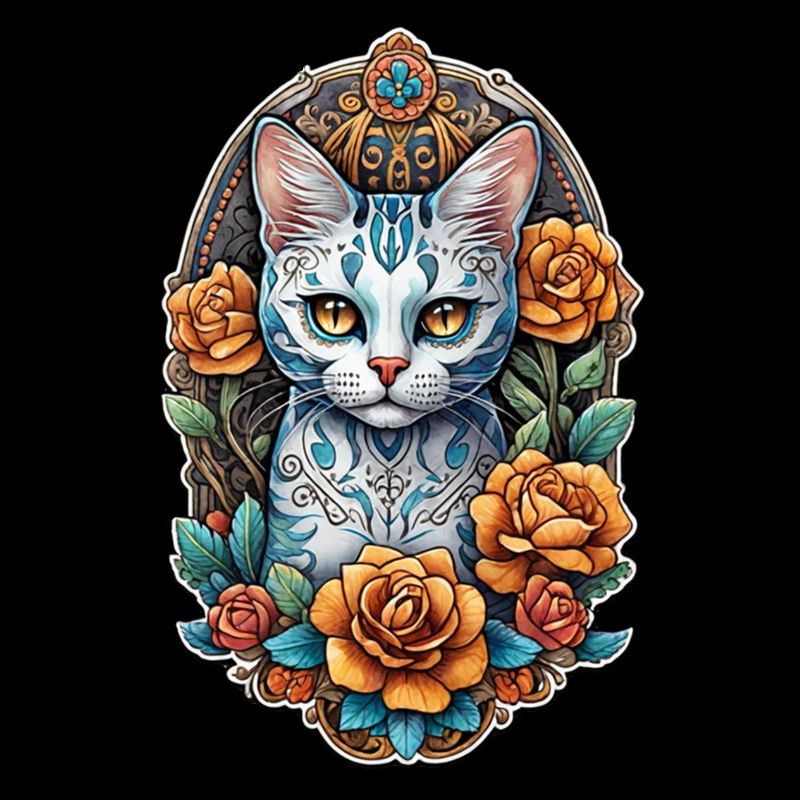 Cat Mexico - Dia de los Muertos