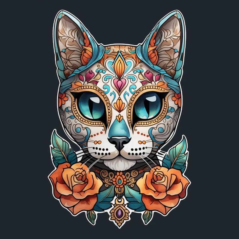 chat mexique - dia de los muertos