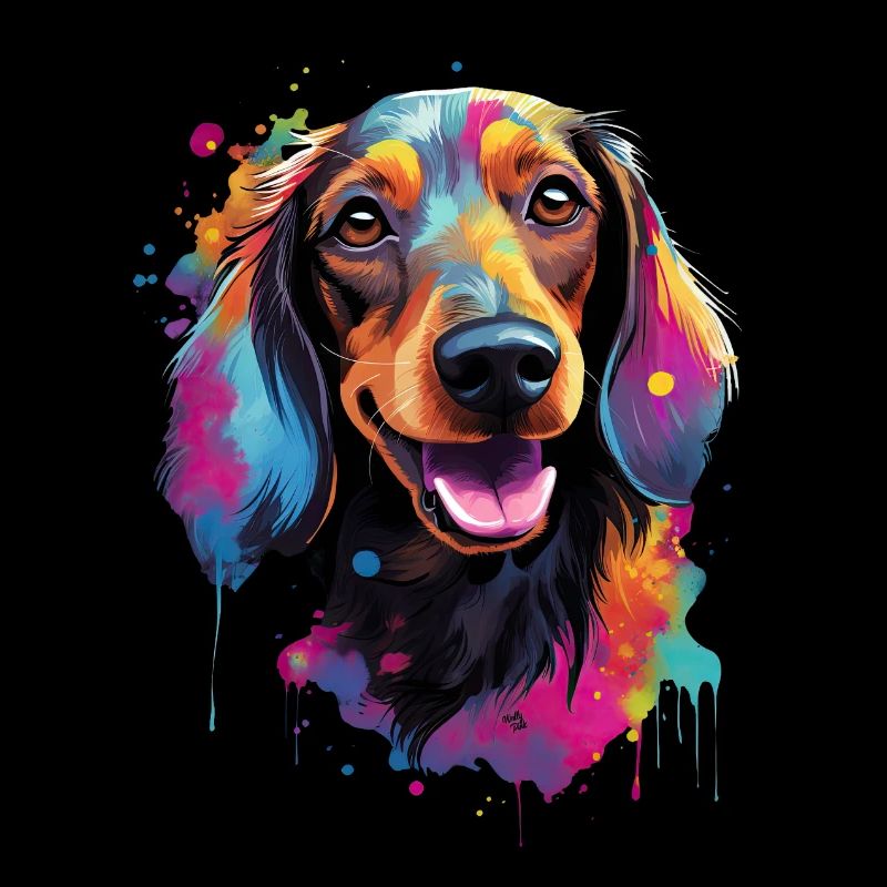 teckel coloré teckel chien coloré