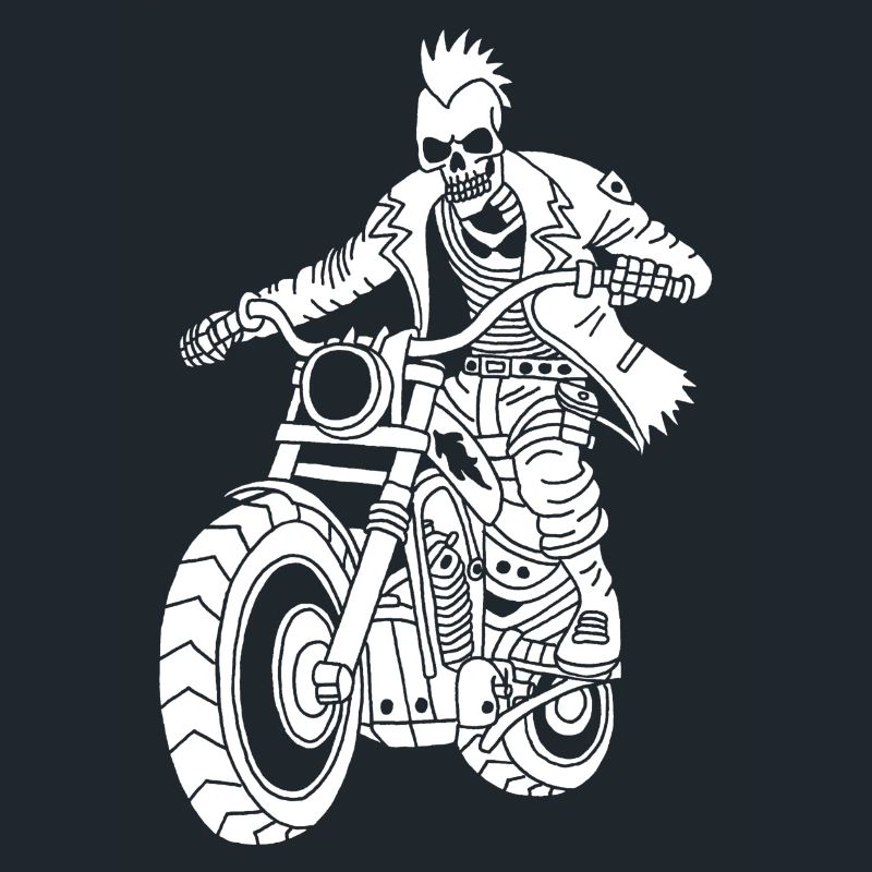 Le motard blanc de l'enfer