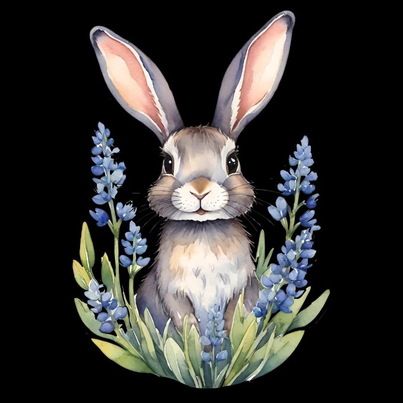 Texas Bluebonnet lapin lapin