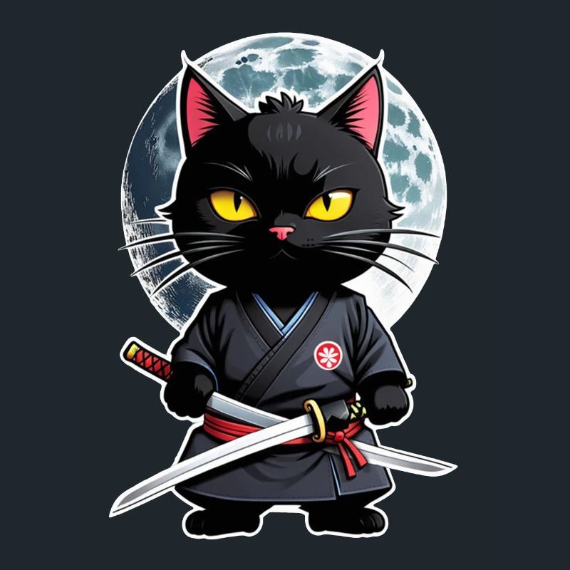 Ninja Cat - Samurai Kitten