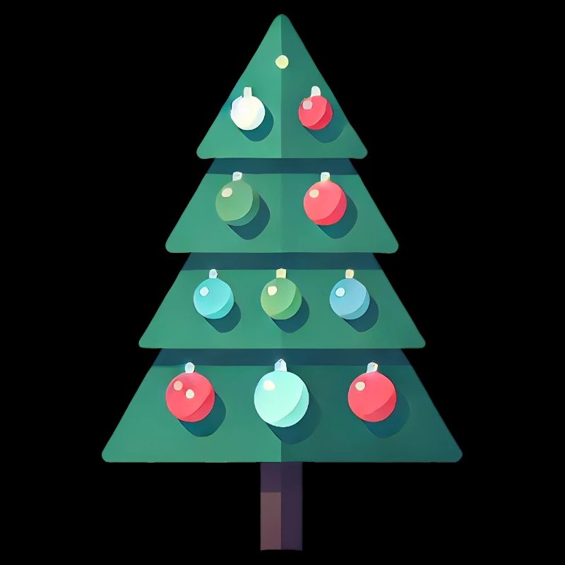 Tannenbaum mit Kugeln