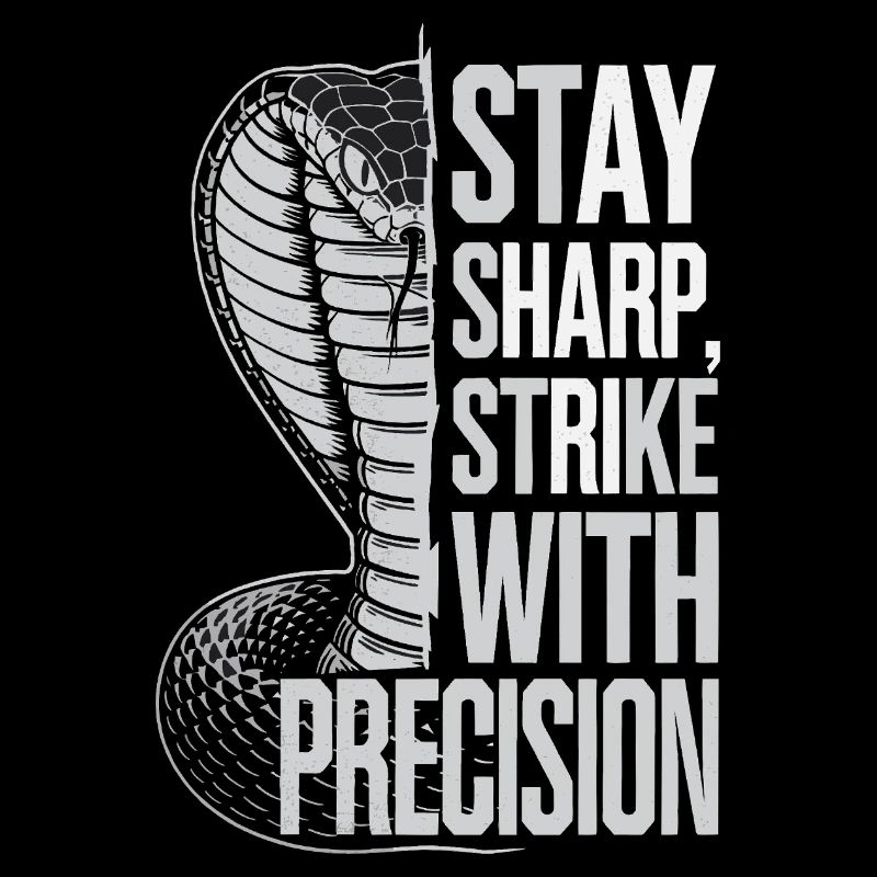 Cobra mit Präzisionszitat