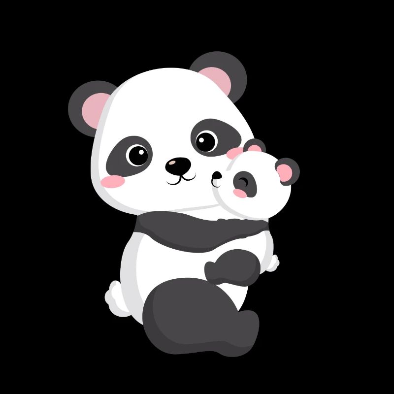 Mama und ich niedliches Panda mit Mama Geschenk