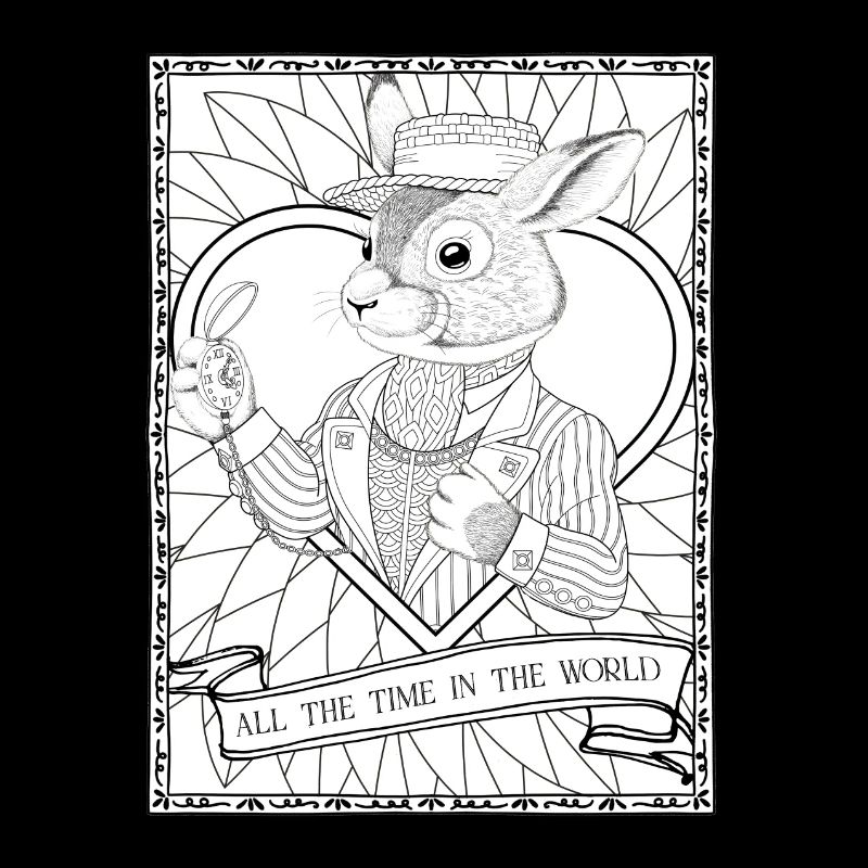 Magical Fantasy Rabbit & Timepiece Citation