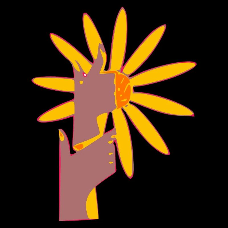 Les mains fleuries