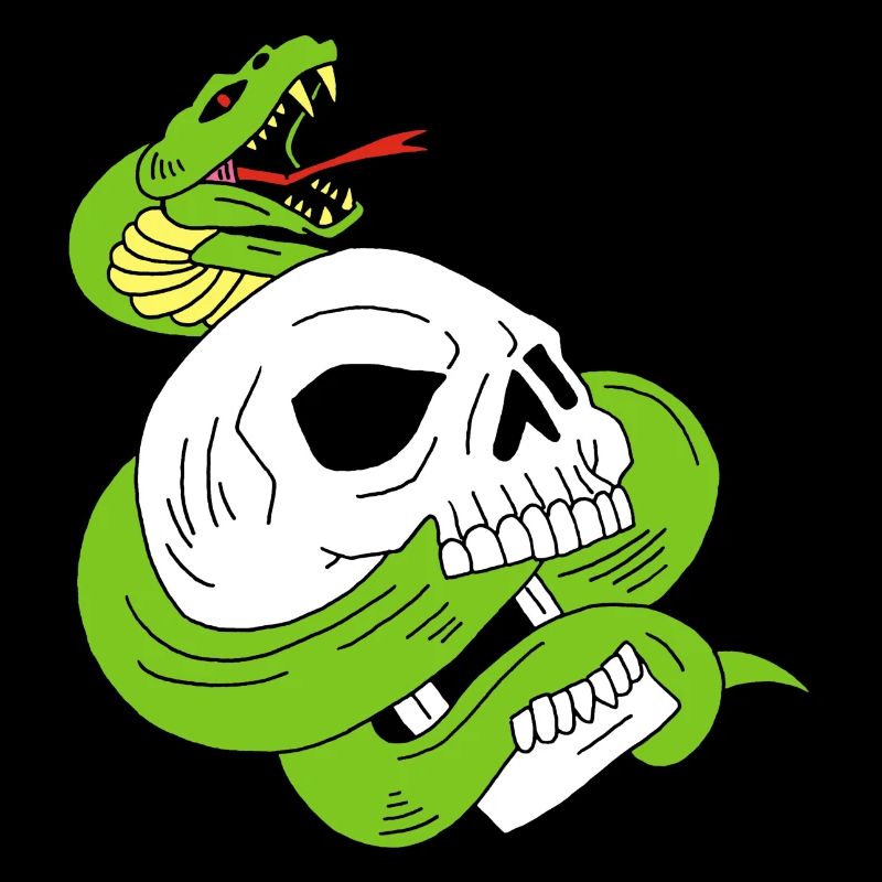 Le crâne et le serpent