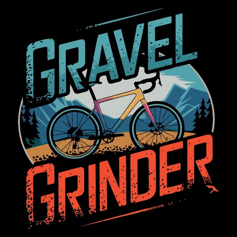 Design eines Gravelbikes mit Farbverlauf