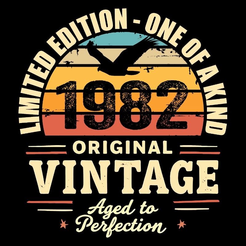 1982 Birthday Gift Vintage 1982 Retro 1982