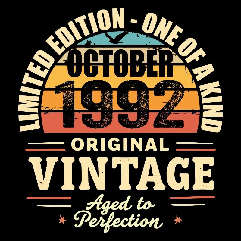 Rétro Octobre 1992 - birthday october 1992
