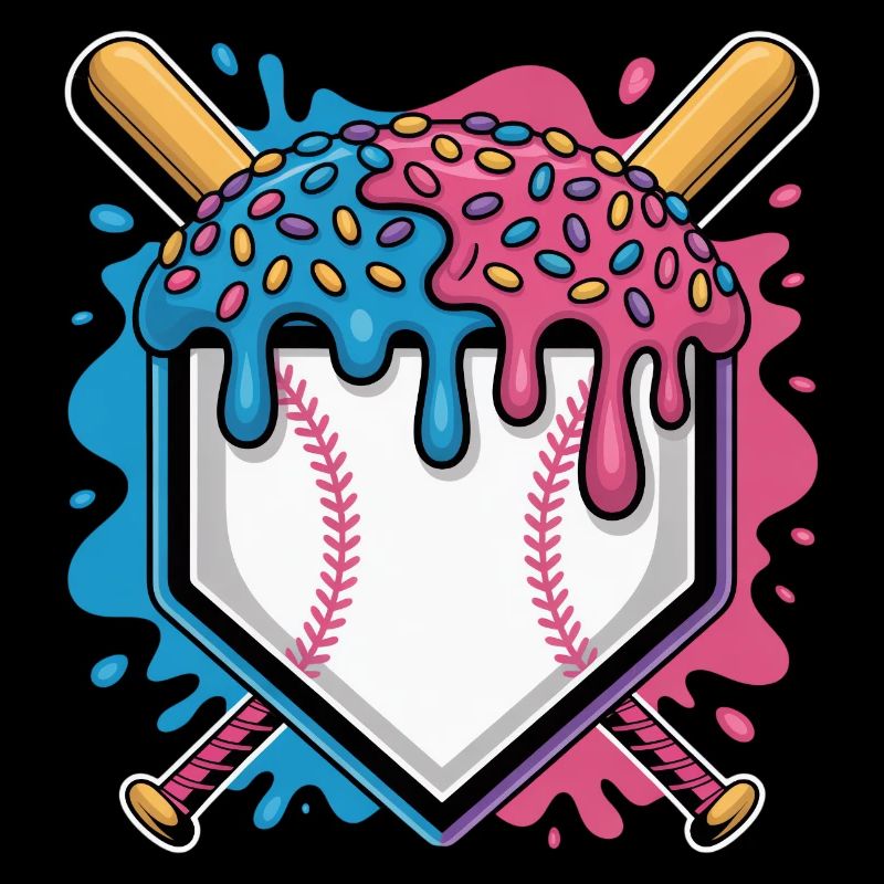 Baseball Home Plate Mit Eis Und Streuseln
