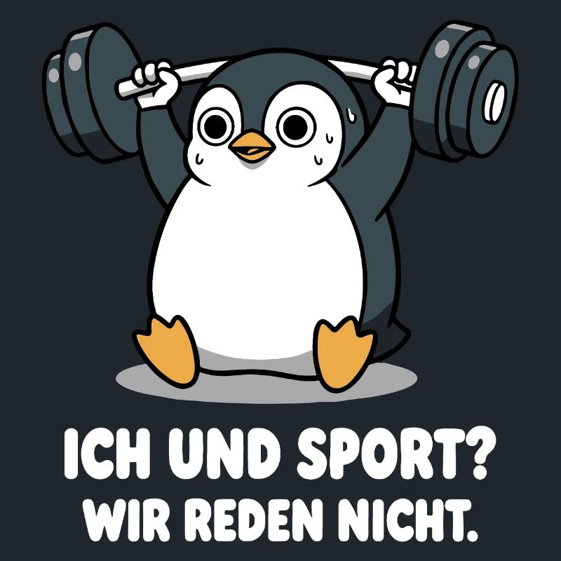 Penguin Weightlifting Saying