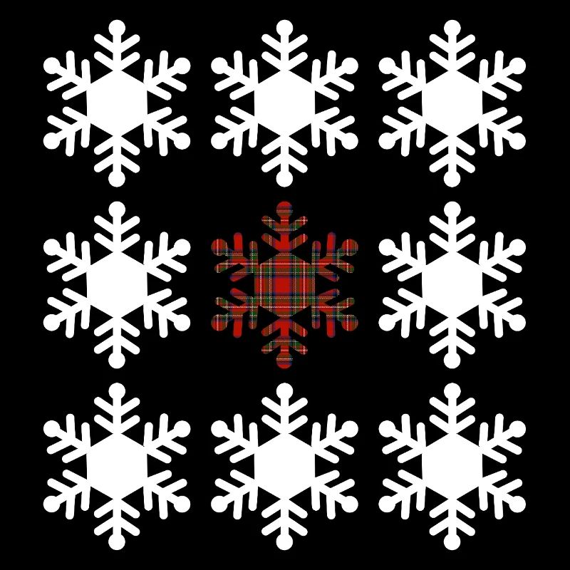 Flocon de neige en tartan