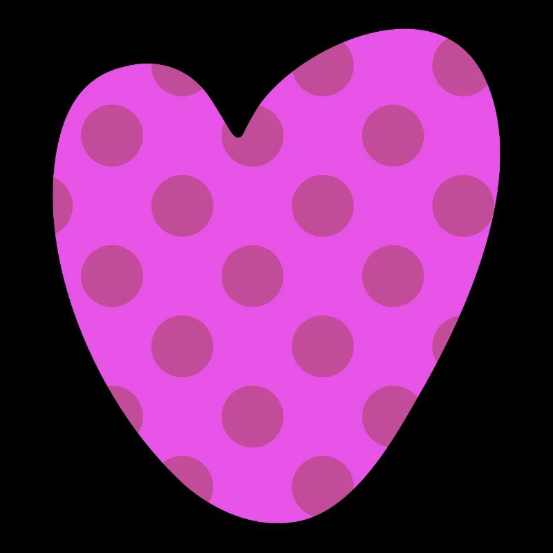 Herz Dots Punkte Muster Liebe Love Lebensfreude