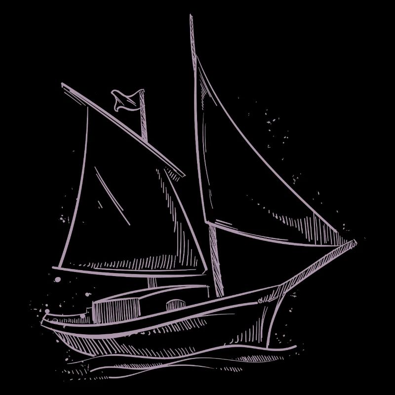 Silhouette d’aventure à voile : Marins élégants