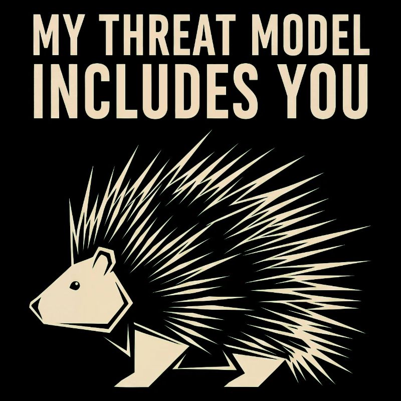 My Threat Model Includes You – Stachelschwein