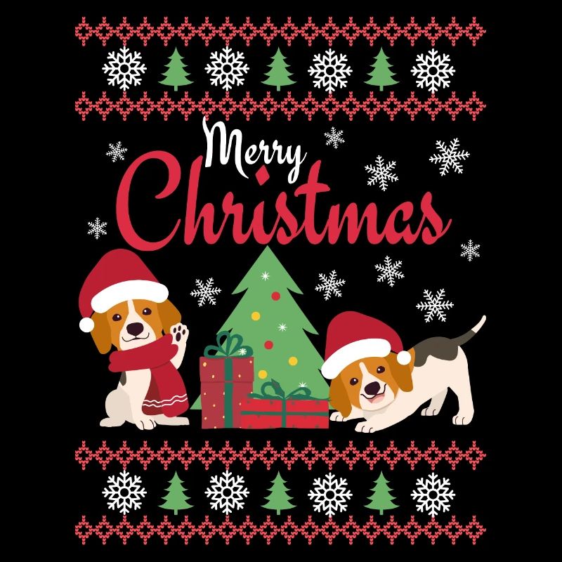 Weihnachten Süßer Beagle Kawaii