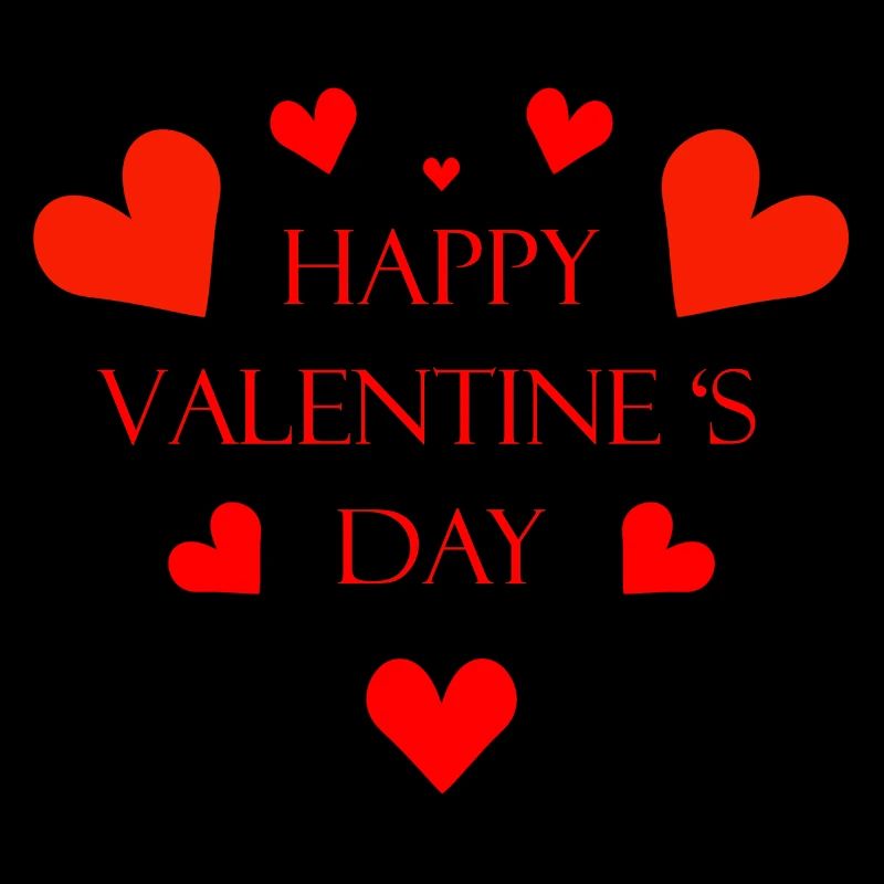 Valentine's Day Hearts Red Valentine