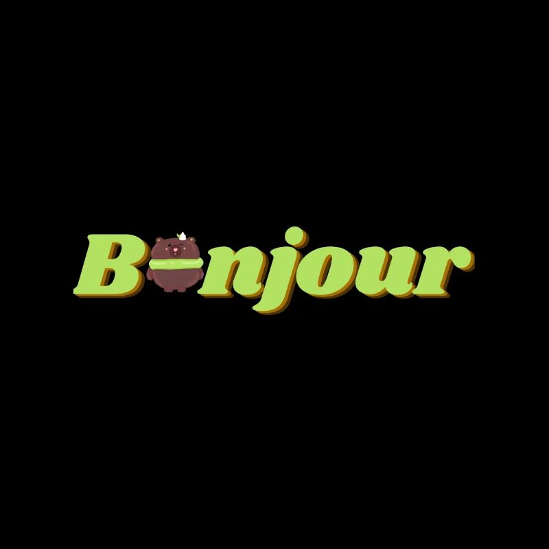 Bonjour Macaron Ours