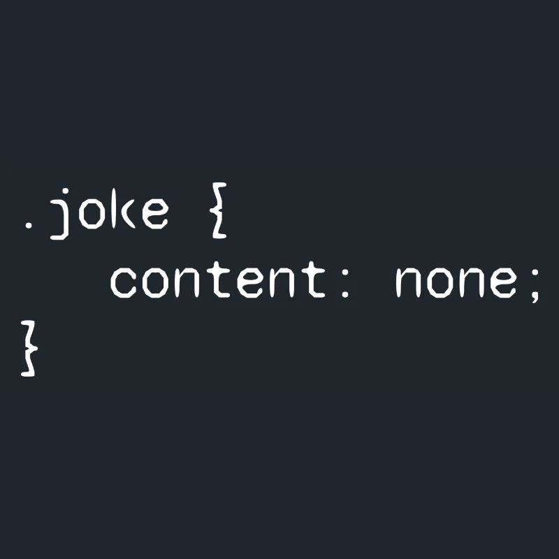 Joke web developer funny humor