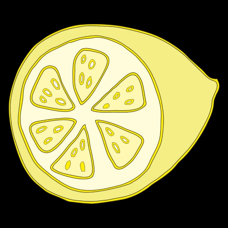 Citron coupé en deux