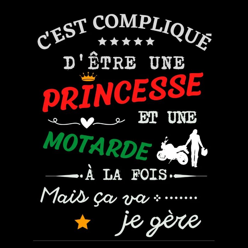 Princesse et motarde
