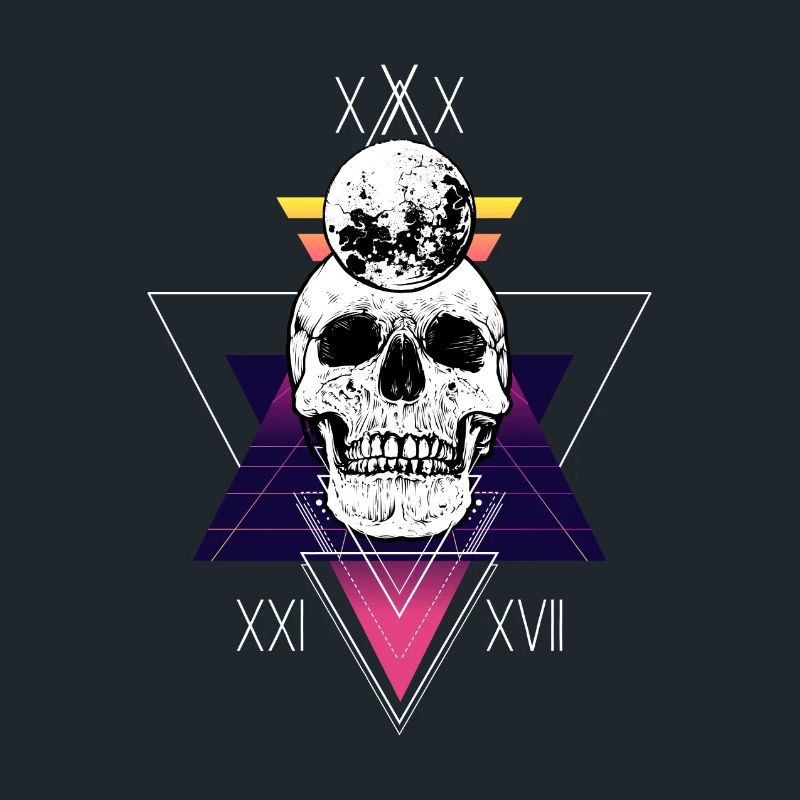 Extravagantes Skull Design Triangles