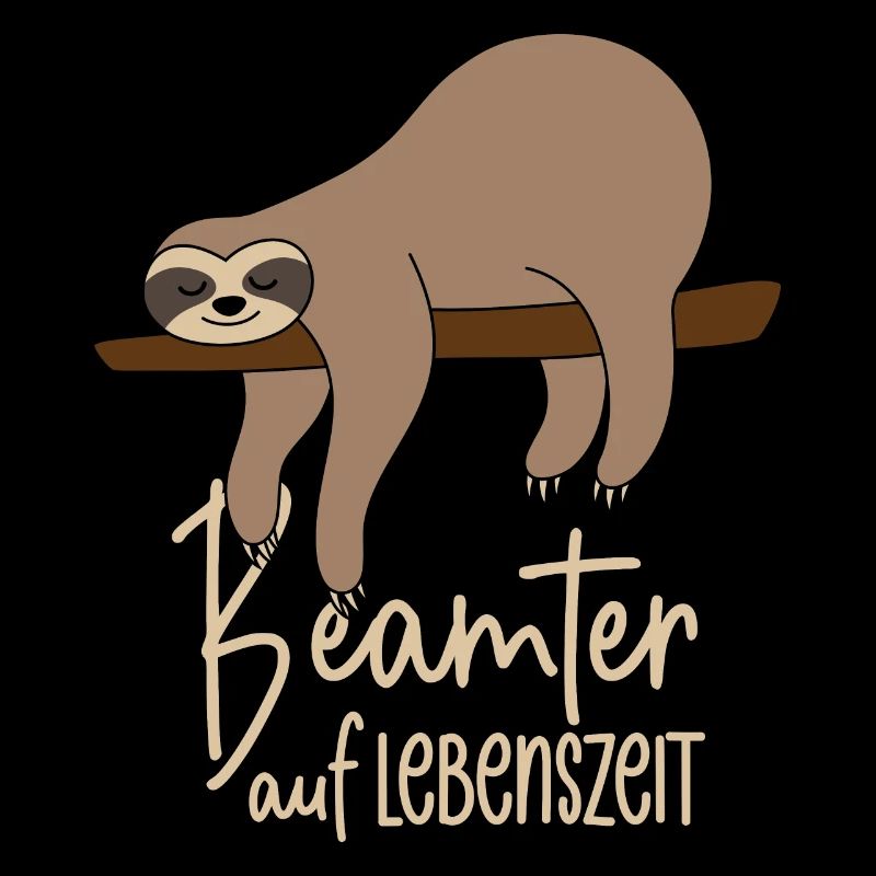 Faultier Beamter auf Lebenszeit