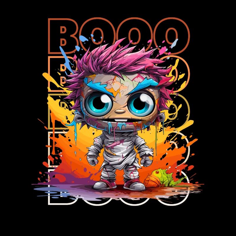 Chibi Shuffle & Booo! Zany Zombie Tee!