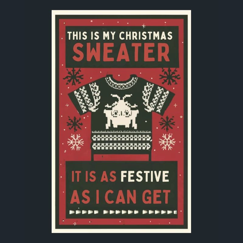 Das ist mein Weihnachtspullover.