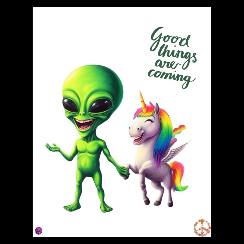 Les aliens et licornes arrivent