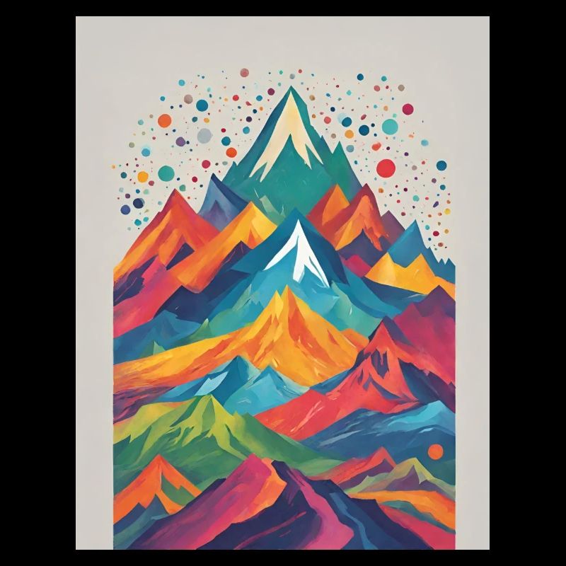 Berge bunt