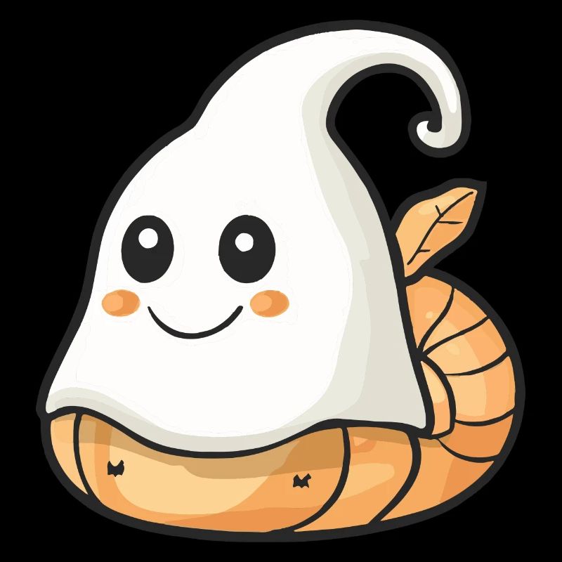 Schnecke Halloween Comic Geist