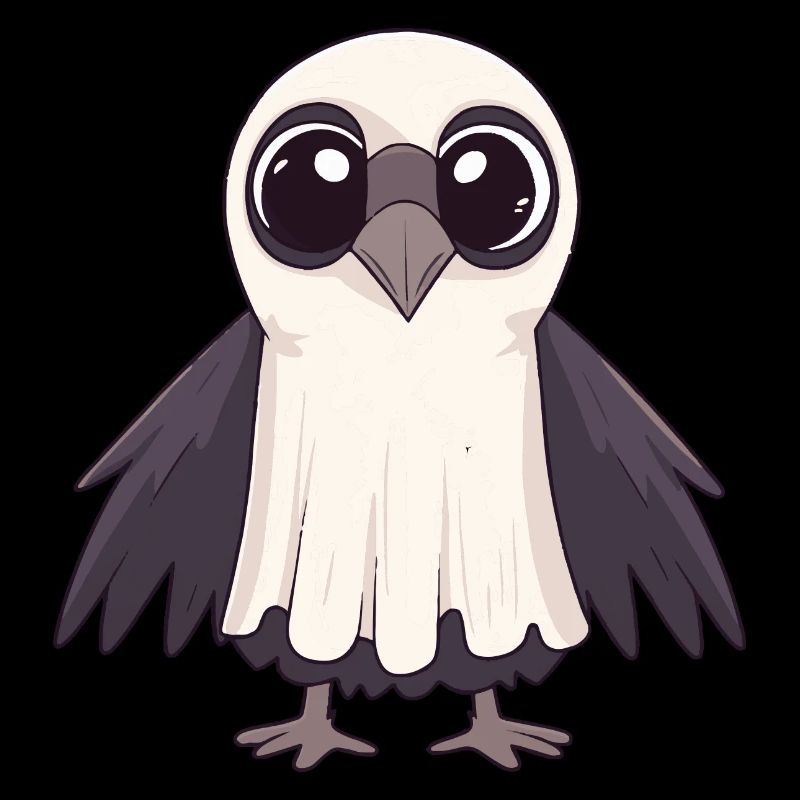 Rabe Vogel Halloween Comic Geist