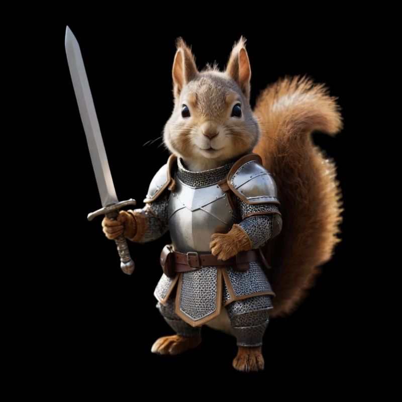 Eichhörnchen-Ritter-Schwert 3