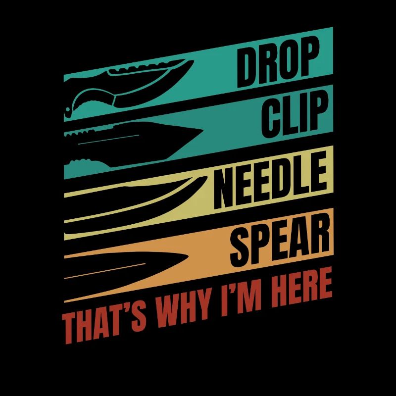 Drop Clip aiguille Lance Couteau de boucher Couteau d’amant