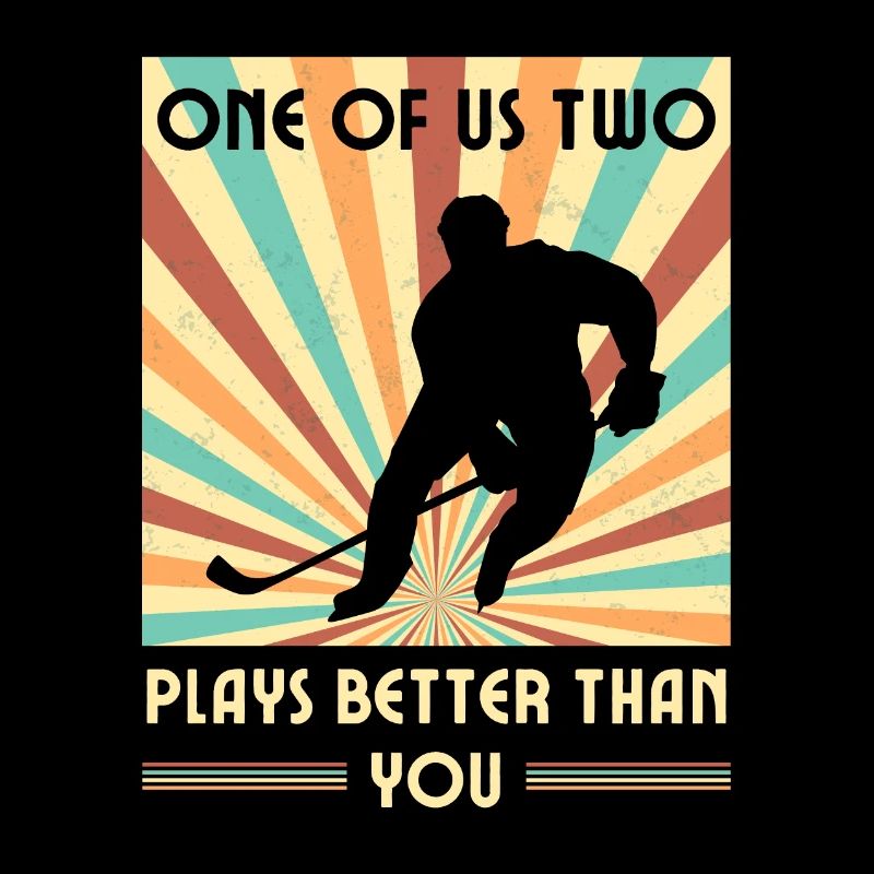 Einer Von Uns Beiden Spielt Besser Eishockey