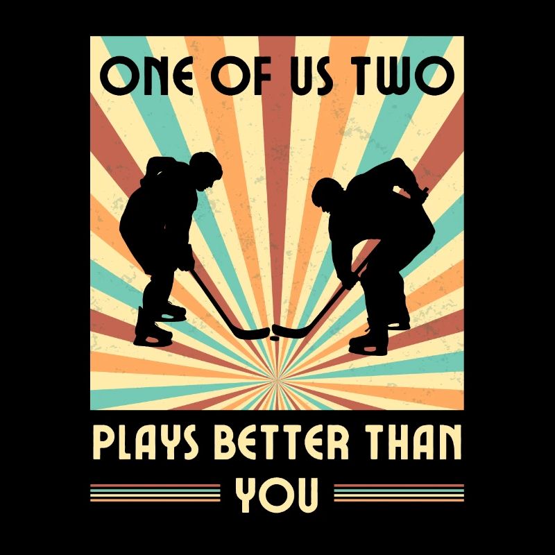 Einer Von Uns Beiden Spielt Besser Eishockey