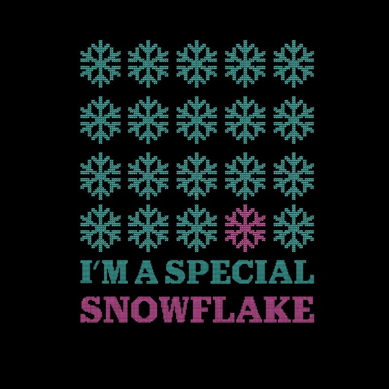 "I'm a special snowflake" Funny Christmas Design