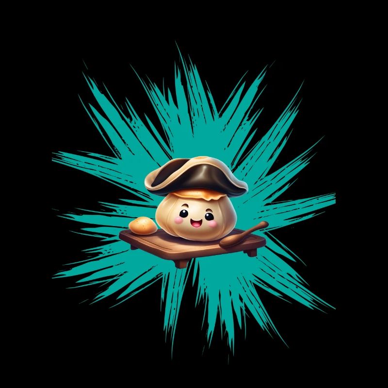 Yeast dumpling on graffiti