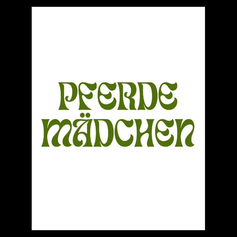 PFERDEMÄDCHEN Retro-Design