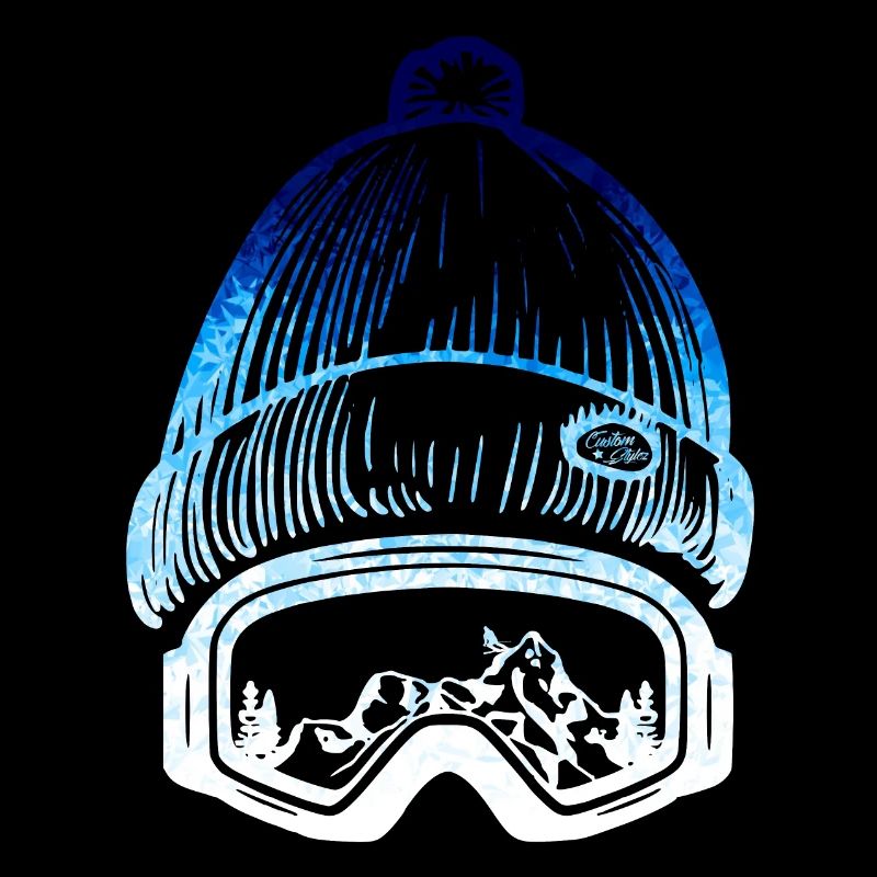 SKI Wintersport Mütze - blue Snow Edition ***