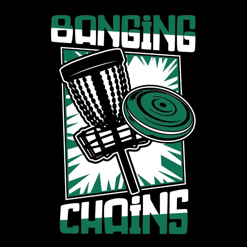 Banging Chains Korb Scheibe Disc Golfer Spieler