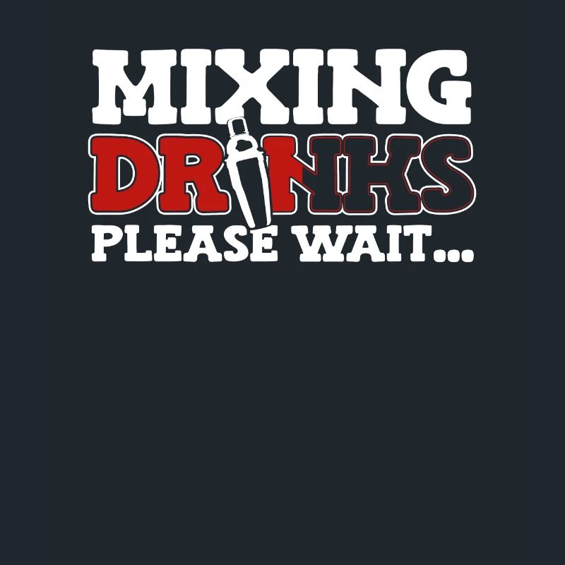 Mixing Drinks Please Wait Barman Bartender